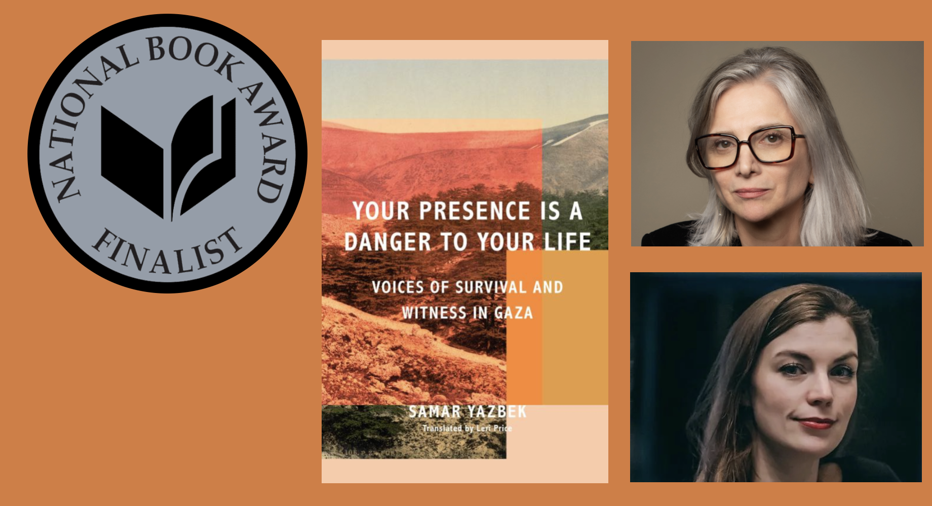 Samar Yazbek's "Your presence is a danger to your life" is a finalist to the National Book Award